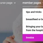 After completing the transaction, you will be automatically logged in and redirected to the homepage. In the menu, several new tabs have been added, where you can also find the link to download the invoice for reimbursement.